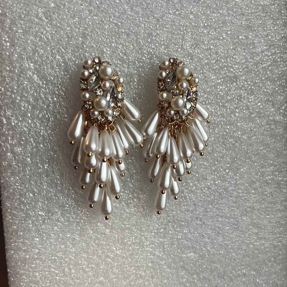 Pearl Dangling Drop Earrings